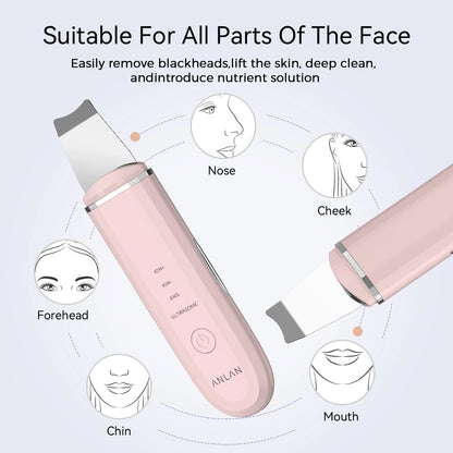 Ultrasonic Skin Scrubber – Deep Clean, Peel & Lift | Facial Care Device