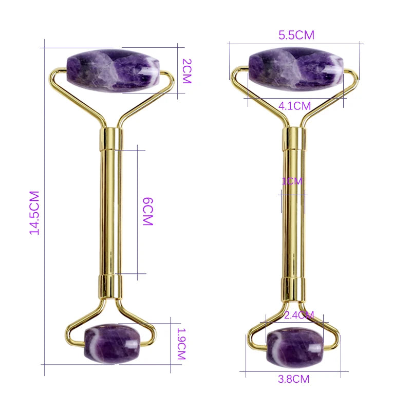 Amethyst Jade Roller & Gua Sha Set – Sculpt, Soothe & Glow