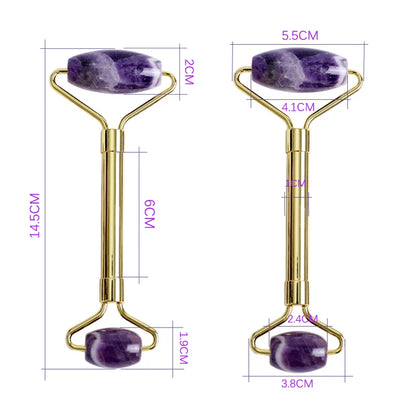 Amethyst Jade Roller & Gua Sha Set – Sculpt, Soothe & Glow