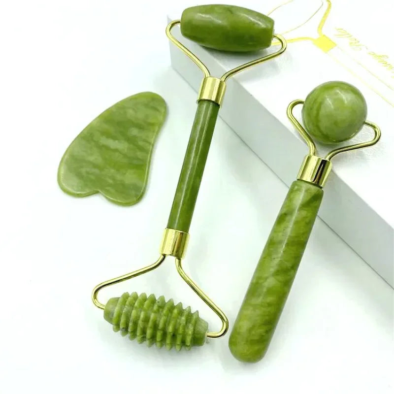 Natural Jade Roller & Gua Sha – Lift, Sculpt & Relax