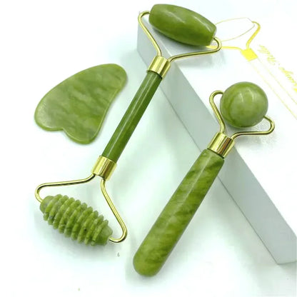 Natural Jade Roller & Gua Sha – Lift, Sculpt & Relax