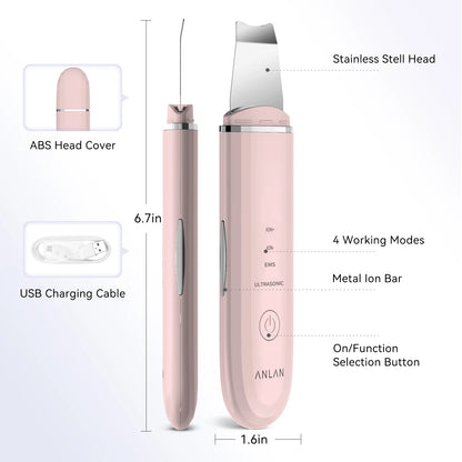 Ultrasonic Skin Scrubber – Deep Clean, Peel & Lift | Facial Care Device